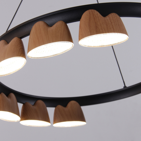 4266-9P, подвесная люстра, D480xH150/1610, LEDx40W, 1720LM, 4000K, included, изображение 4