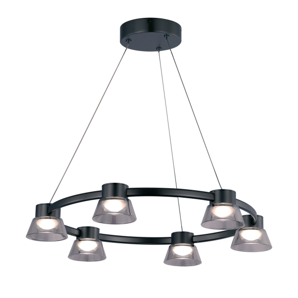 4247-6P, подвесная люстра, D600xH215/1500, LEDx30W, 720LM, 4000K, included
