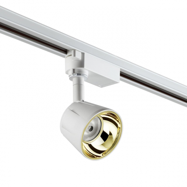 358708 PORT NT21 094 белый/золото Светильник трековый однофазный трехжильный IP20 LED 4000K 10W 100-265V KNOF, изображение 2