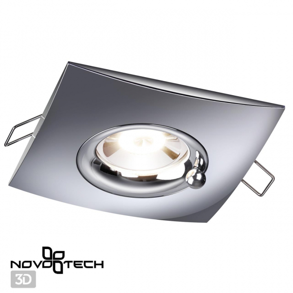 370794 SPOT NT21 336 хром Светильник встраиваемый влагозащищенный IP44 GU10 50W 220V WATER, изображение 3