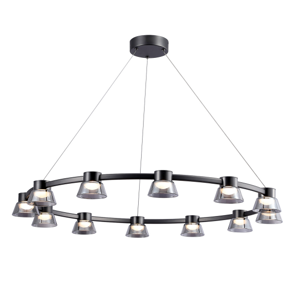 4247-12P, подвесная люстра, D1000xH215/1500, LEDx60W, 1440LM, 4000K, included