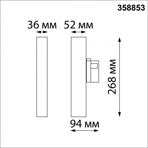 358853 PORT NT22 142 черный Светильник трехфазный трековый светодиодный IP20 LED 4000K 18W 220V ITER, изображение 4