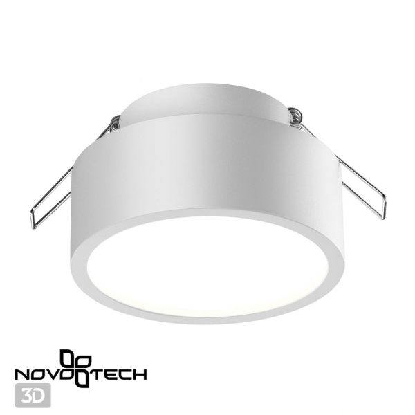 358903 SPOT NT22 337 белый Встраиваемый влагозащищенный светильник IP54 LED 4000K 10W 220V MAY, изображение 6