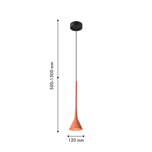 4409-1P, подвес, D120xH500/1500, LEDx6W, 525LM, 4000K, IP20, included, изображение 2