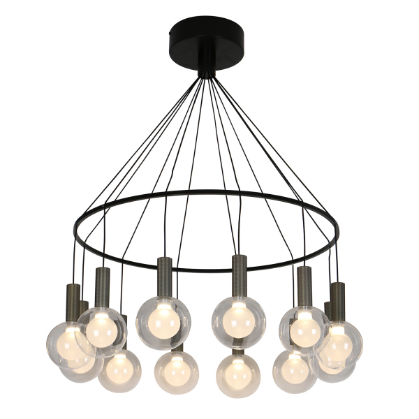 4378-12P, подвесная люстра, D650xH760, LEDx43W, 2795LM, 4000K, included