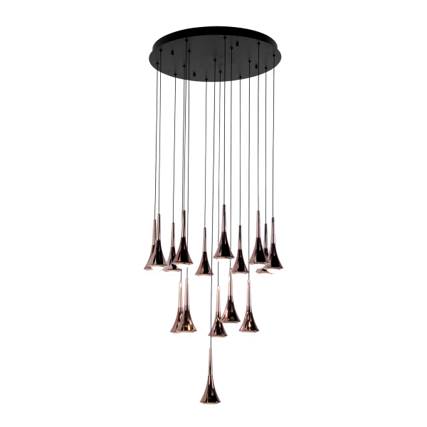 4292-16P, подвесная люстра, D600xH270/1770, LEDx16W, 6400LM, 4000K, included