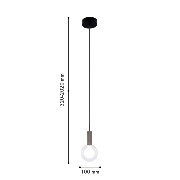 4379-1P, подвес, D100xH320/2020, LEDx3W, 195LM, 4000K, included, изображение 2