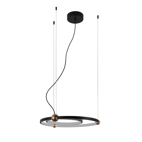4569-1P, подвесная люстра, D500xH1600, LEDx40W, 2600LM, 4000K, included, изображение 2