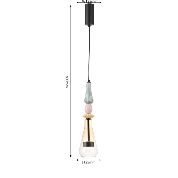 4465-1P, подвес, D125xH710/1800, 1xLEDx9W, 1030LM, 4000K, included, изображение 3