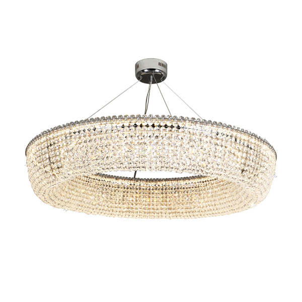 4478-10P, подвесная люстра, D1050xH165/1200, LEDx92W, 8300LM, 3000K, included, remote control