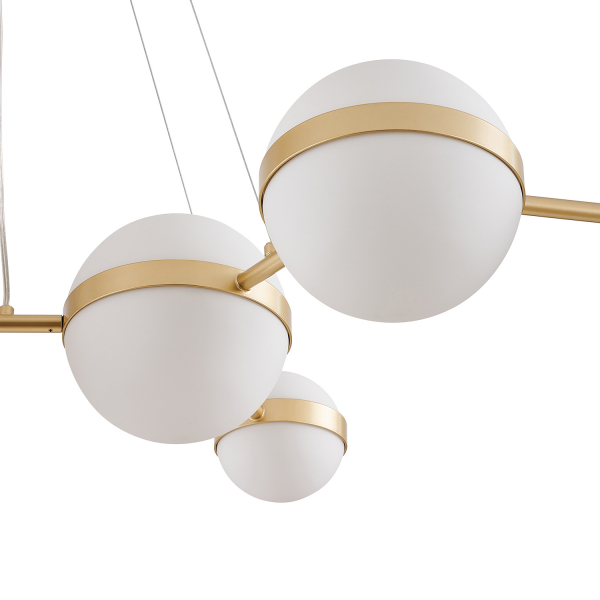 4448-8P, подвесная люстра, L1275xW400xH1100/1350, LEDx60W, 5505LM, 4000K, included, изображение 4
