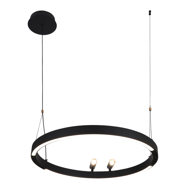 4474-1P, подвесная люстра, D600xH1000/1800, LEDx58W + 2xLEDx3W, 3000-6500K, included, remote control