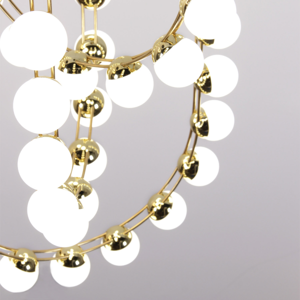 4590-4P, подвесная люстра, D390xH1890, LEDx48W, 3800LM, 4000K, included, dimmer, изображение 2