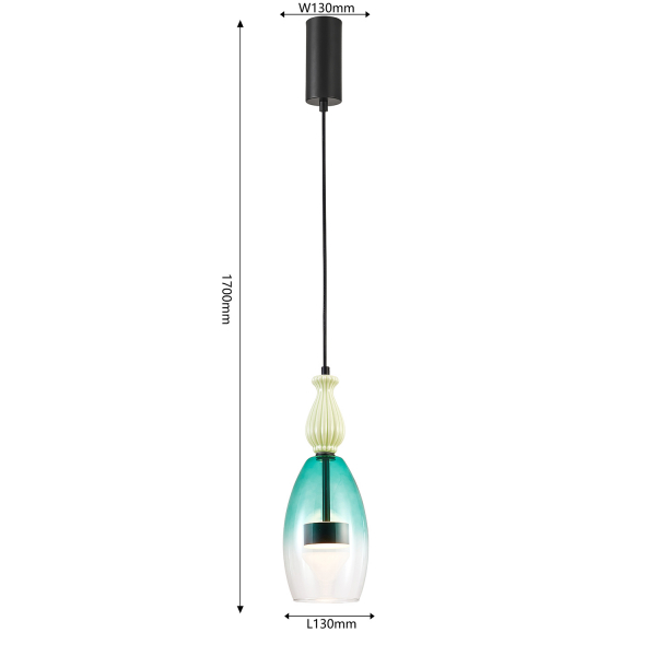 4462-1P, подвес, D130xH600/1700, 1xLEDx9W, 1030LM, 4000K, included, изображение 3