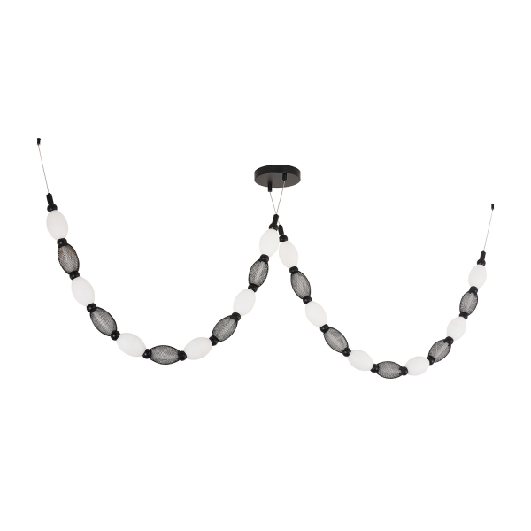 4560-2PC, подвесная люстра, D1800xH820/1725 + D640xH890/1775 + D200xH1780/2780, 2xLEDx18W, 1630LM, 4000K, included, изображение 7