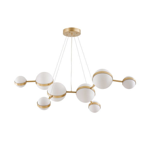 4448-8P, подвесная люстра, L1275xW400xH1100/1350, LEDx60W, 5505LM, 4000K, included, изображение 2