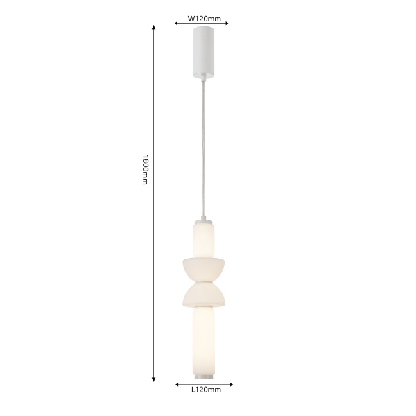 4457-1P, подвес, D120xH690/1080, 1xLEDx24W, 3120LM, 4000K, included, изображение 3