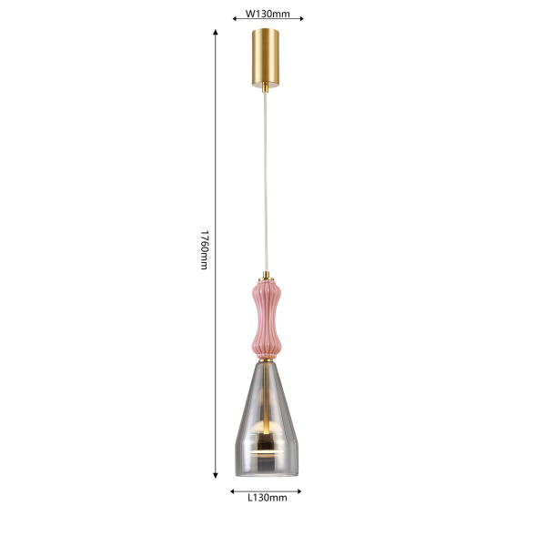 4466-1P, подвес, D130xH710/1800, 1xLEDx9W, 1030LM, 4000K, included, изображение 3