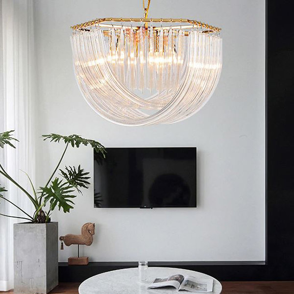 Люстра CC60776 зол/стекло 9*E14, изображение 3