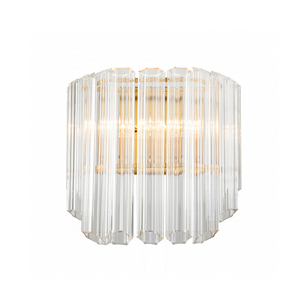 Бра KG0769W-2C brass Vittoria 2C brass/clear 2*E14