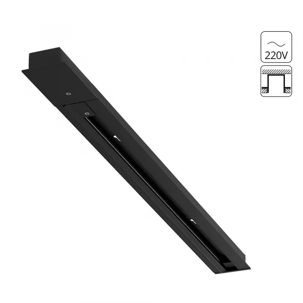 Шинопровод А550106 черн 1m