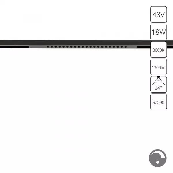 Магнитный трековый светильник Arte Lamp OPTIMA 0.1-10V A7497PL-1BK