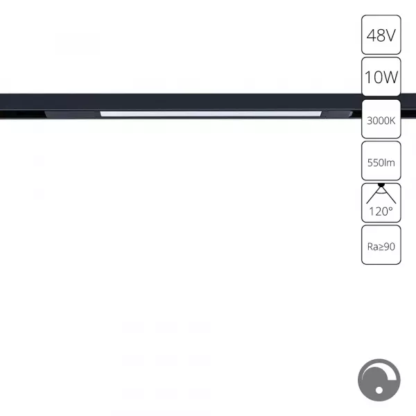 Магнитный трековый светильник Arte Lamp OPTIMA 0.1-10V A7493PL-1BK