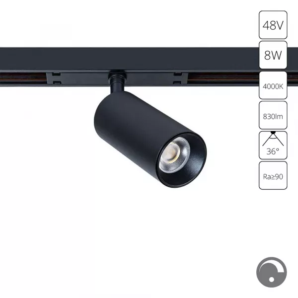Магнитный трековый светильник Arte Lamp OPTIMA 0.1-10V A7470PL-1BK