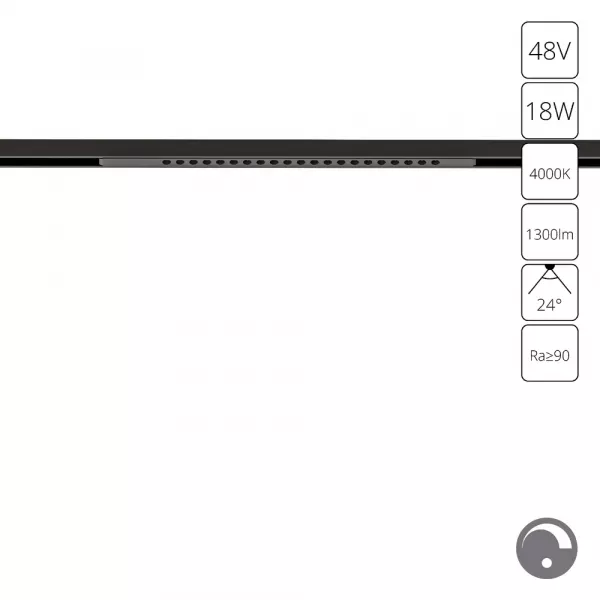 Магнитный трековый светильник Arte Lamp OPTIMA 0.1-10V A7477PL-1BK