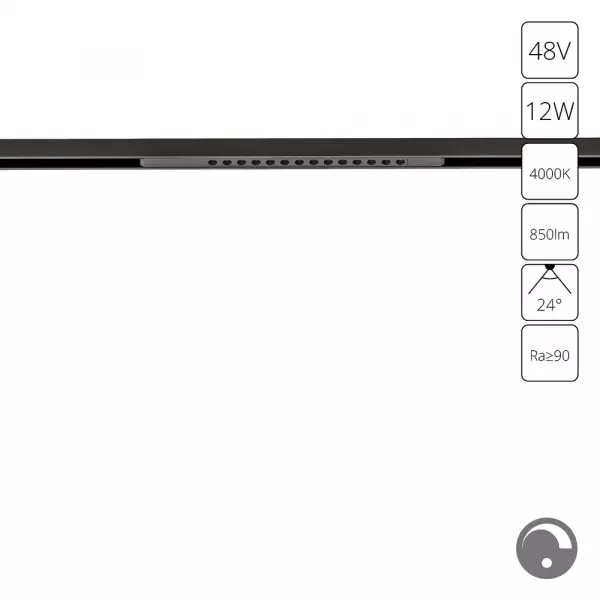 Магнитный трековый светильник Arte Lamp OPTIMA 0.1-10V A7476PL-1BK