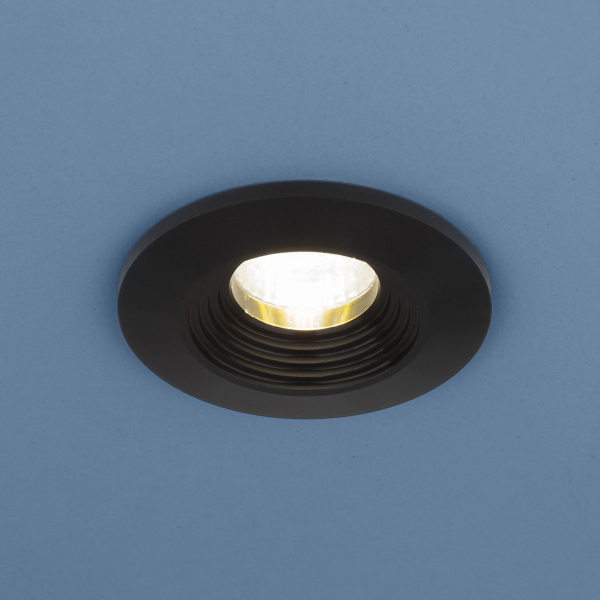 9903 LED / Светильник встраиваемый 3W COB BK черный