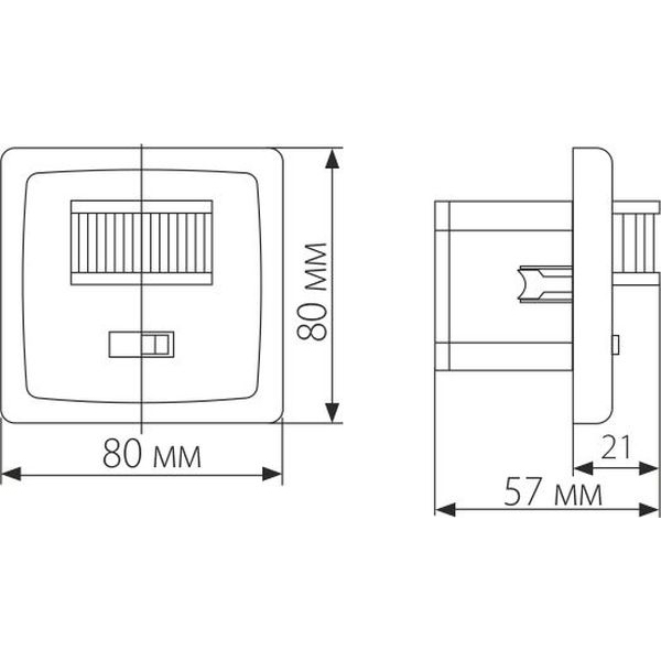 SNS-M-01 9m 1-1,8m 1200W IP20 160 / датчик движения /  Белый