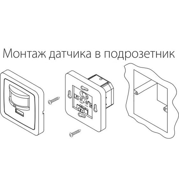 SNS-M-01 9m 1-1,8m 1200W IP20 160 / датчик движения /  Белый